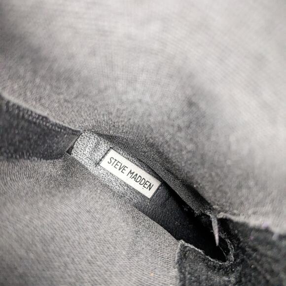 STEVE MADDEN Hesitant Leather Chunky Lug Sole Color Block Platform Mid Boots - Picture 8 of 10